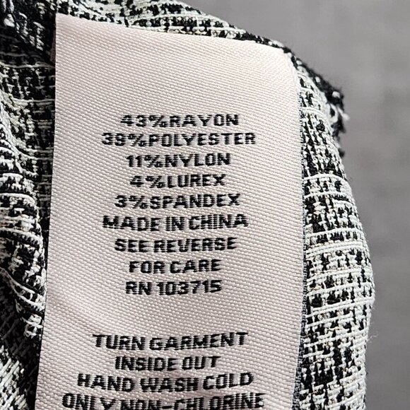 Nanette Lepore Womens Textured Black & White Leggings Pullon L - Picture 5 of 7